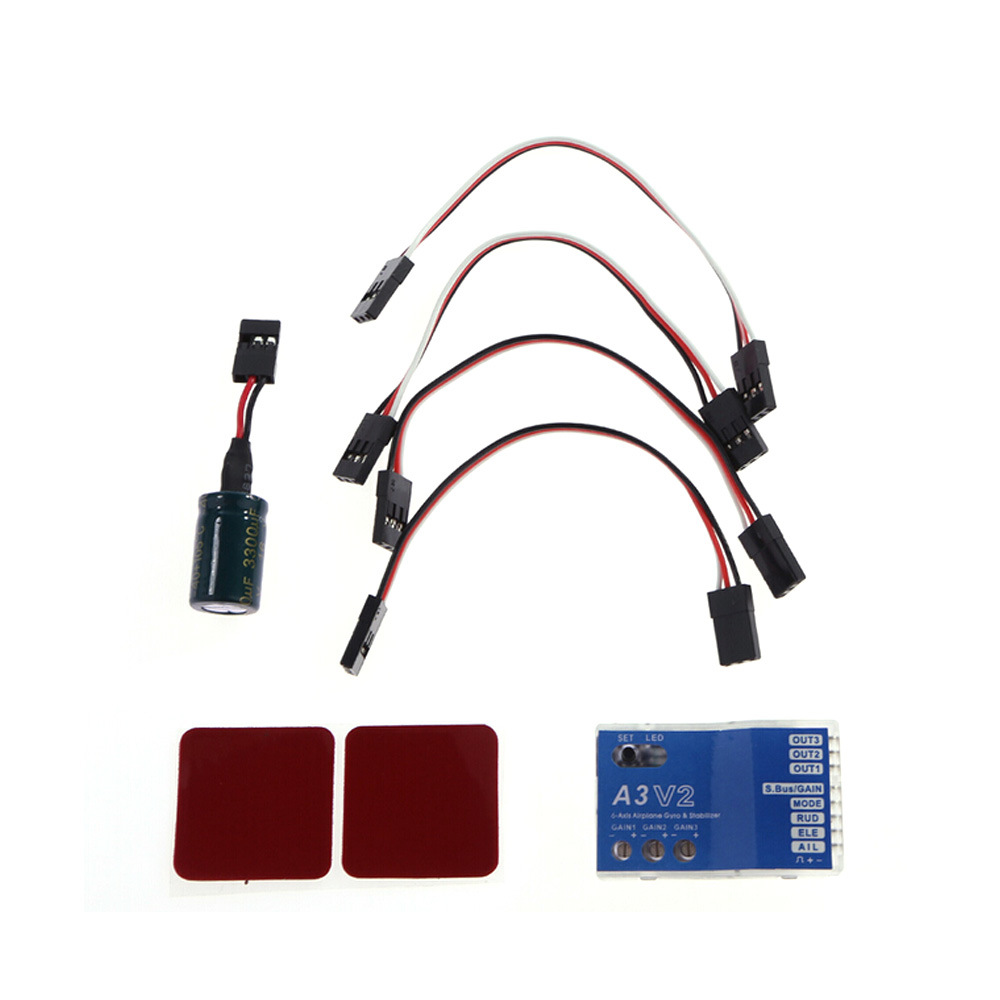 RC طائرة هليكوبتر ثابتة الجناح 3 محاور مثبت جيروسكوبي