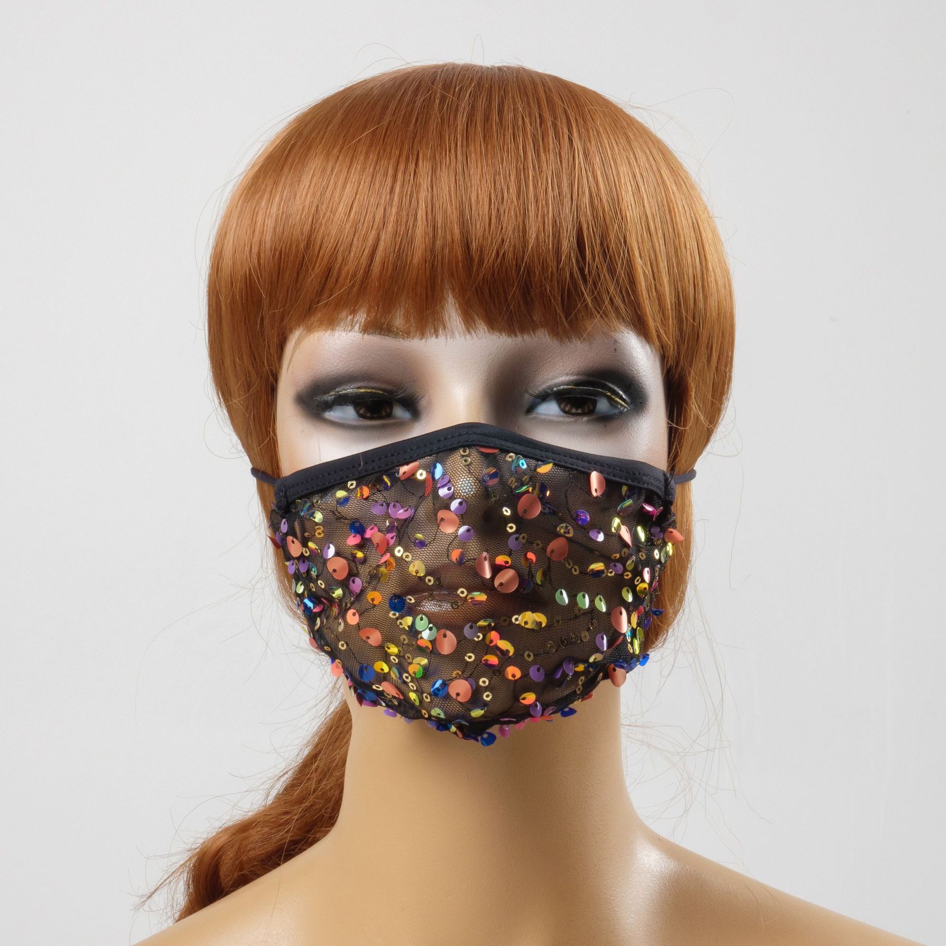 شاش شبكي مطرز إبداعي مبالغ فيه