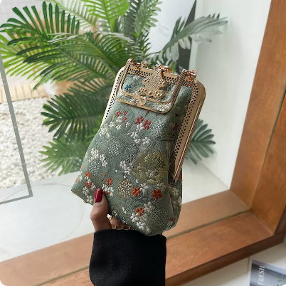 حقيبة يد كروس بودي مطرزة بشرابة حقيبة نسائية مع شيونغسام