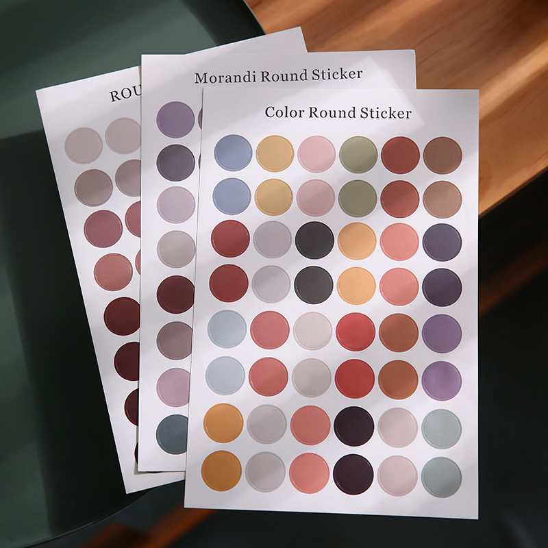ملصقات جدارية من Morandi Color Dot لتزيين غرفة النوم وملصقات الحائط