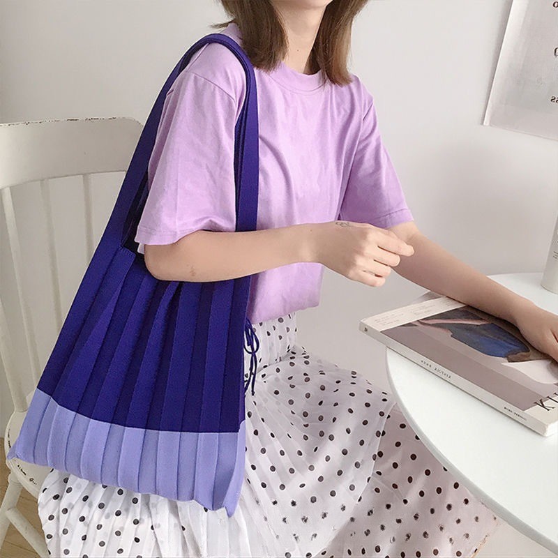 حقيبة تسوق منسوجة كورية ذات تصميم خاص