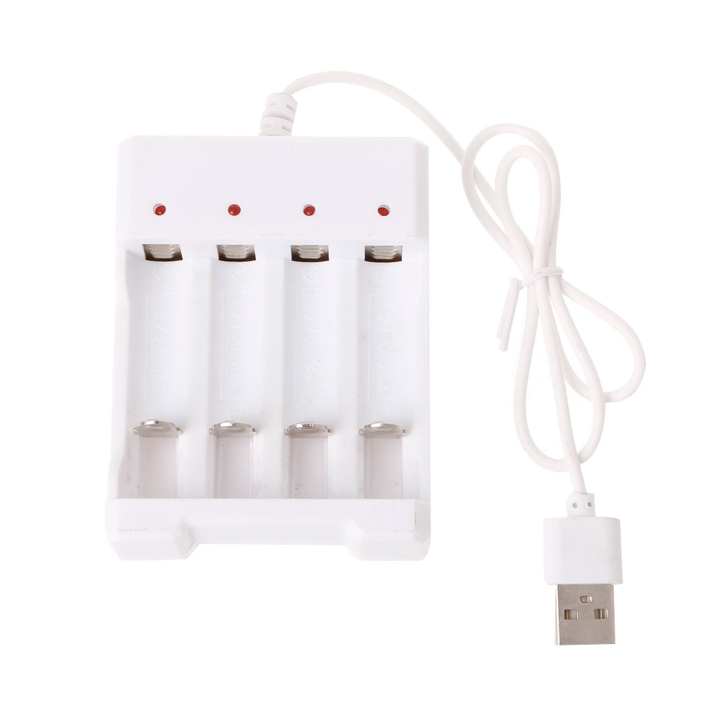 محول شاحن بطارية 1.2 فولت عالمي ذكي 4 فتحة شاحن بطارية قابلة للشحن محول USB التوصيل